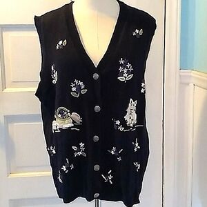 Vintage Northern Reflections large cardigan vest